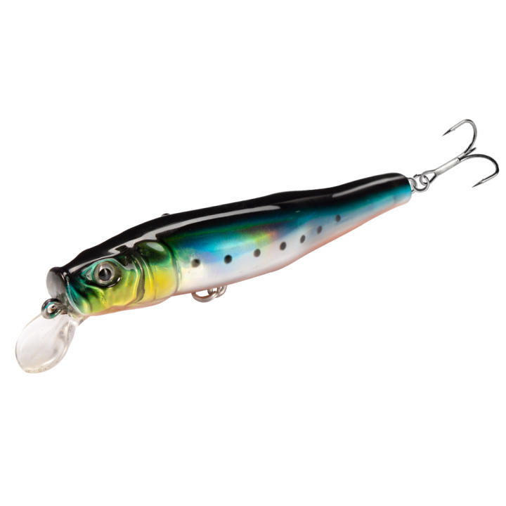 Hunthouse FORMA brillo Minnow Señuelos de Pesca cebo duro flotador