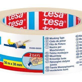 TESA CINTA CARROCERO 50X38 TESA MASKING TAPE STANDARD CAJA 8 Unidades