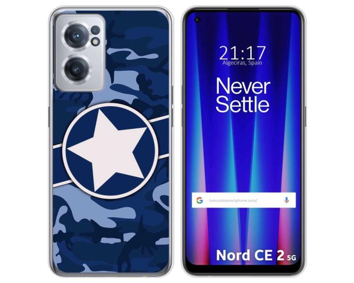 Tumundosmartphone Funda Silicona Oneplus Nord Ce G Camuflaje Gel