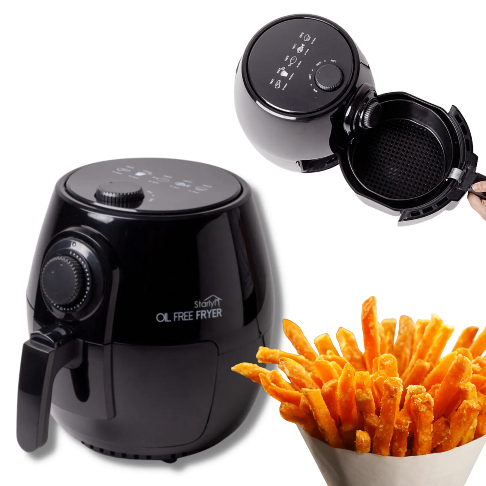 Freidora De Aire Starlyf Oil Free Fryer W Sin Aceite Tecnolog A