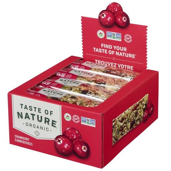 Barrita Frutos Secos Y Arandanos Sin Gluten Vegan 16uds Taste Of Nature