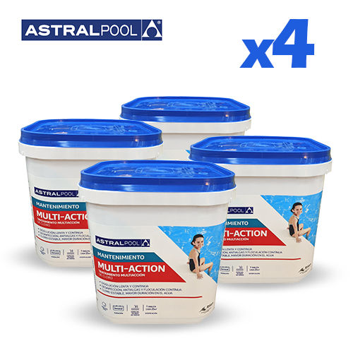 Cloro en pastillas para piscinas Astralpool Multiacción Tabletas 250gr