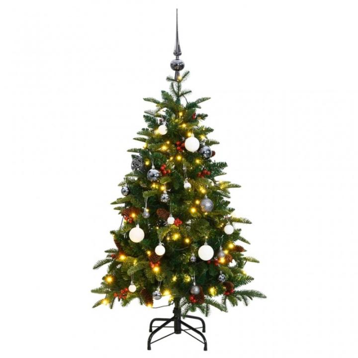 Bd Árbol de Navidad Artificial con Bisagras y Luces LED 150 Cm Miravia