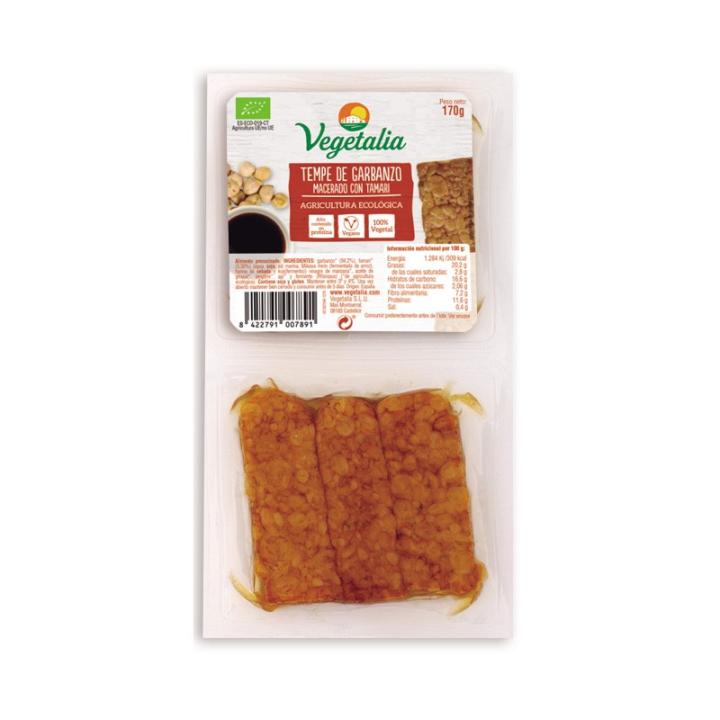 Tempe De Garbanzo Macerado Con Tamari Bio 2x85g Vegetalia Bioclub Miravia