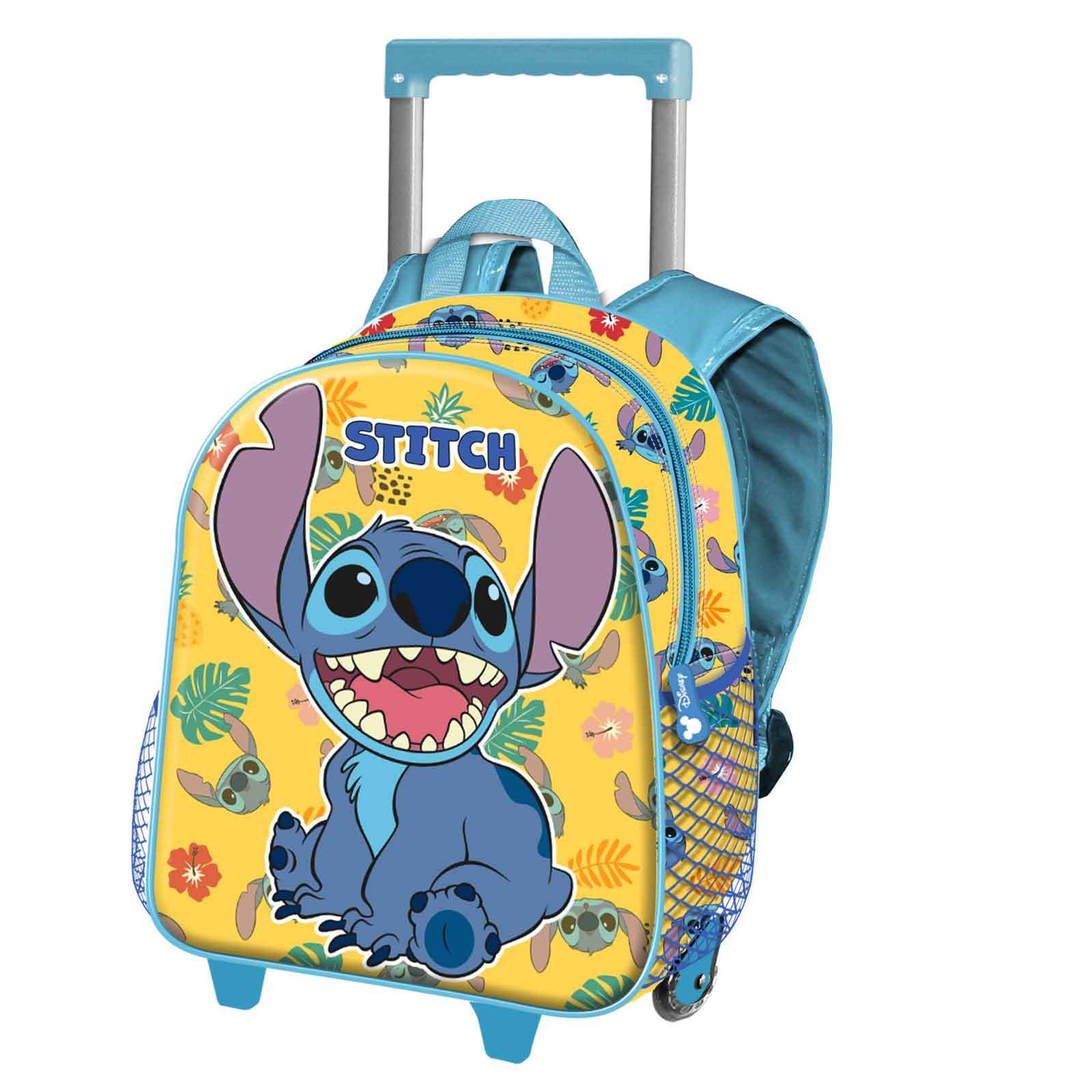 DISNEY Lilo y Stitch Grumpy Mochila 3D con Ruedas Pequeña Amarillo