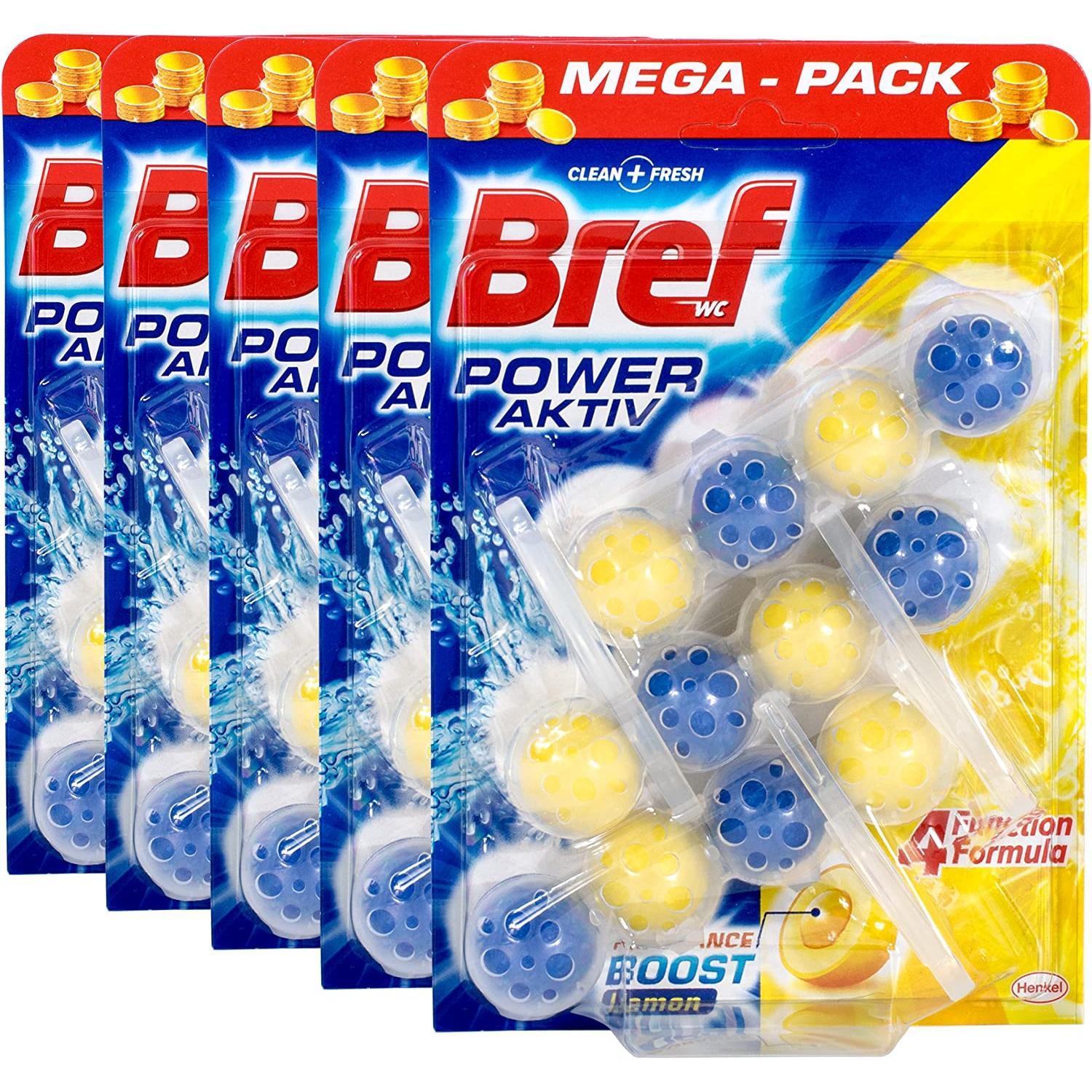 BREF BOLAS TRIPLO 3X50GR LIMON Pack 5 Unidades Colgador WC