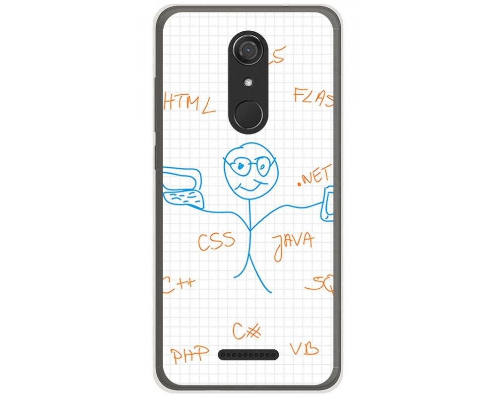 Funda Gel Tpu para Wiko View Diseño Informatico Dibujos Miravia