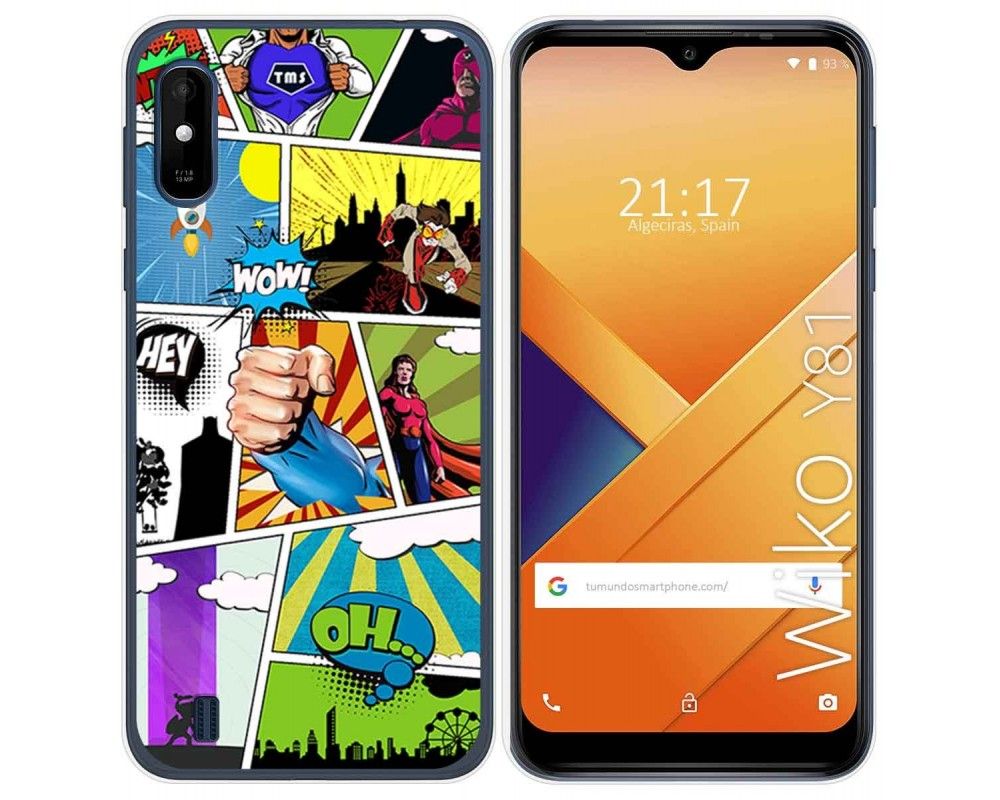 Funda Gel Tpu Para Wiko Y Dise O Comic Dibujos Miravia