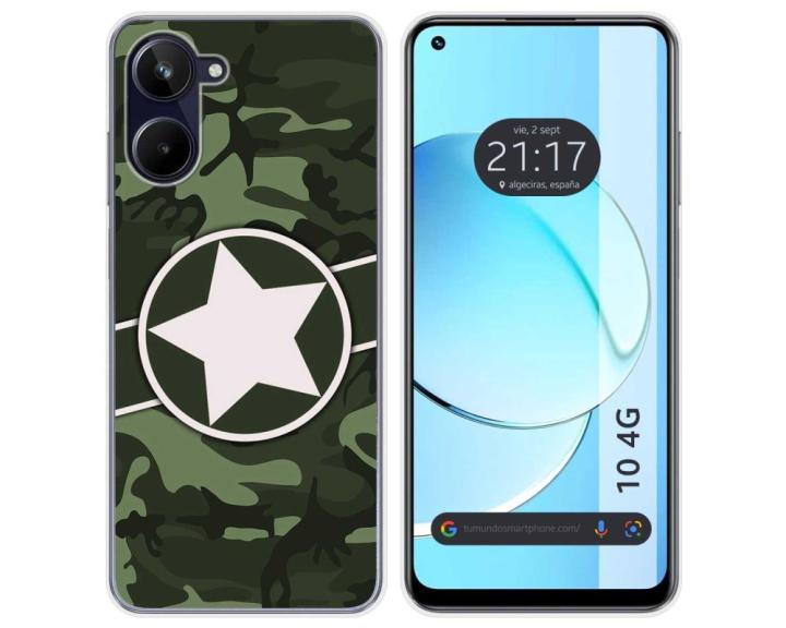 Tumundosmartphone Funda Silicona Realme G Camuflaje Gel Tpu