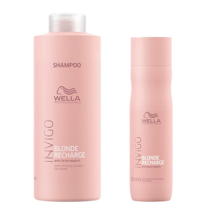 Wella Invigo Cool Blonde Recharge Champú Violeta Para Rubios Fríos