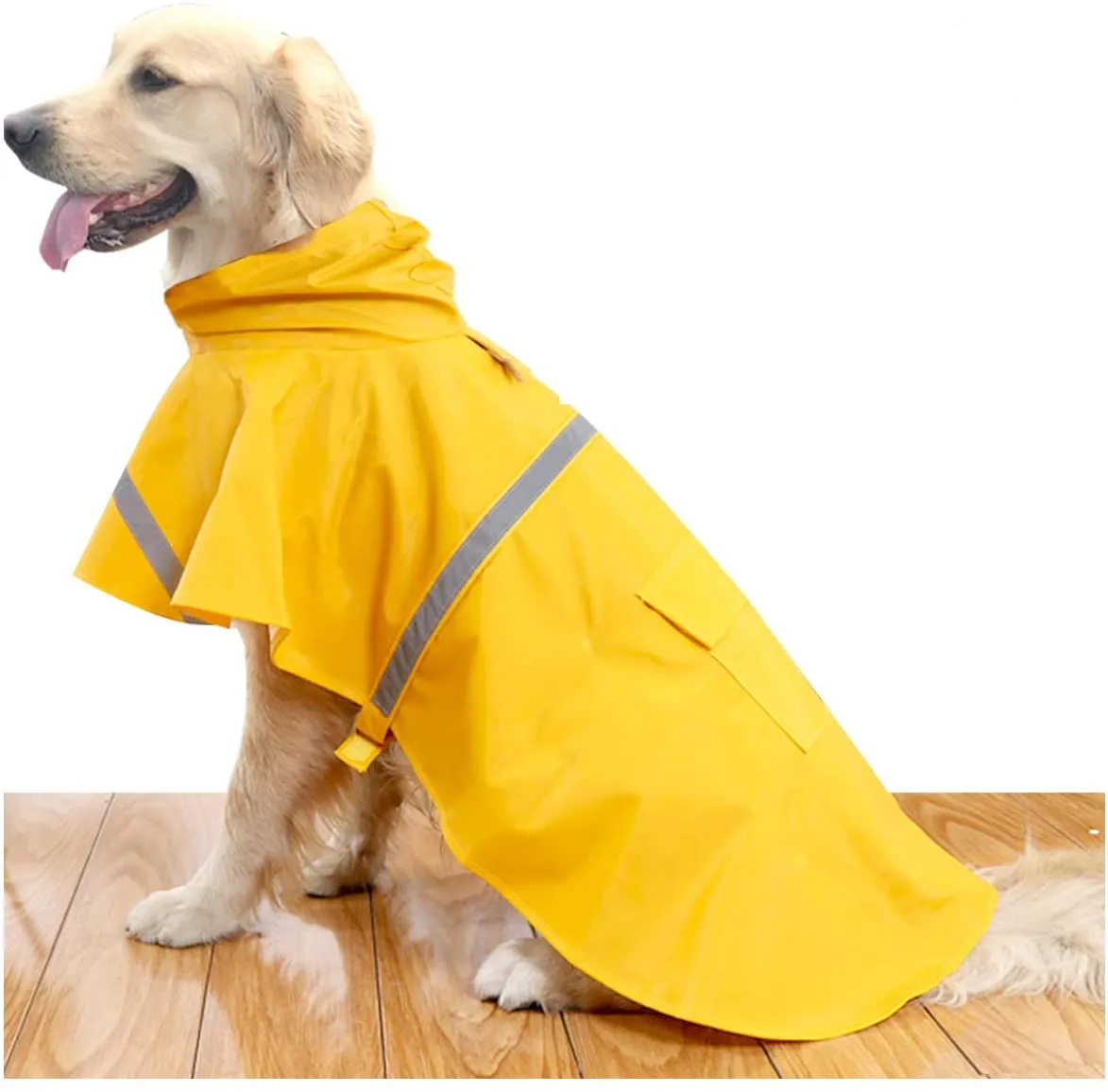 Atuban Chubasquero Para Perro Grande Ropa Impermeable Ajustable Para