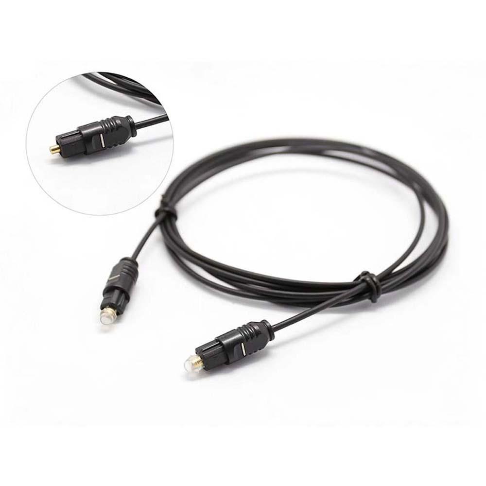 Cable de Audio óptico Digital Toslink chapado en oro 1 unidad 1m 1 5