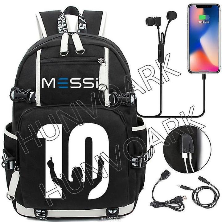 Messi Mochila Para Ordenador Port Til Para Hombre Y Mujer Morral