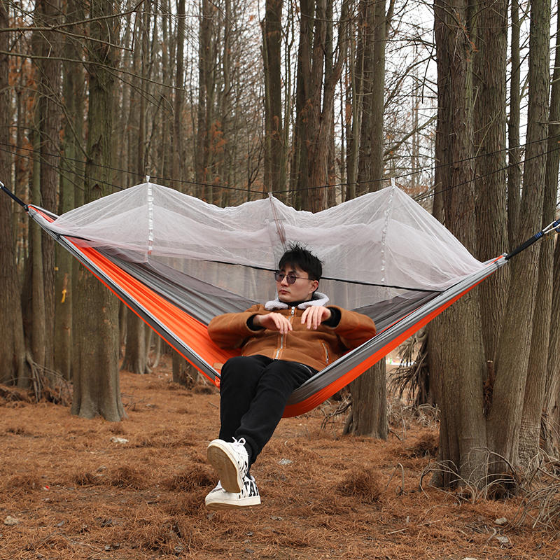 Hamaca portátil ligera para acampar al aire libre cama colgante de