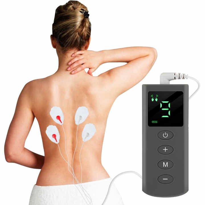 Maquina De Terapia Muscular Digital Masajeador 4 Electrodos