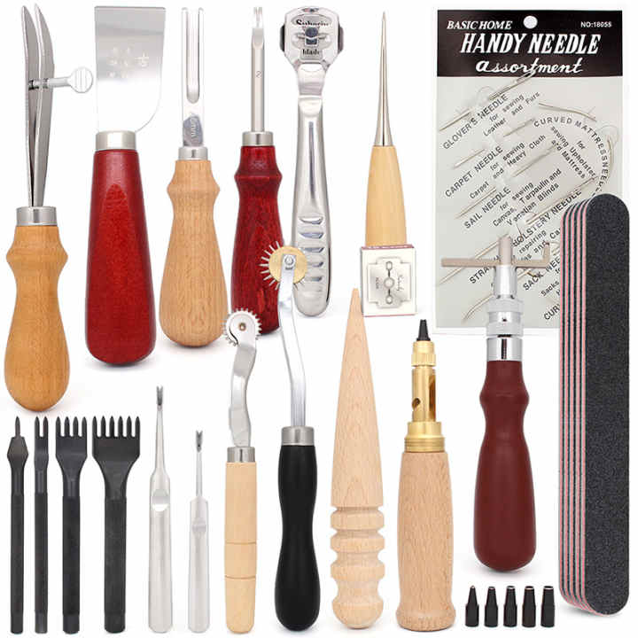 Kit de herramientas para cortar patrones y manualidades en cuero