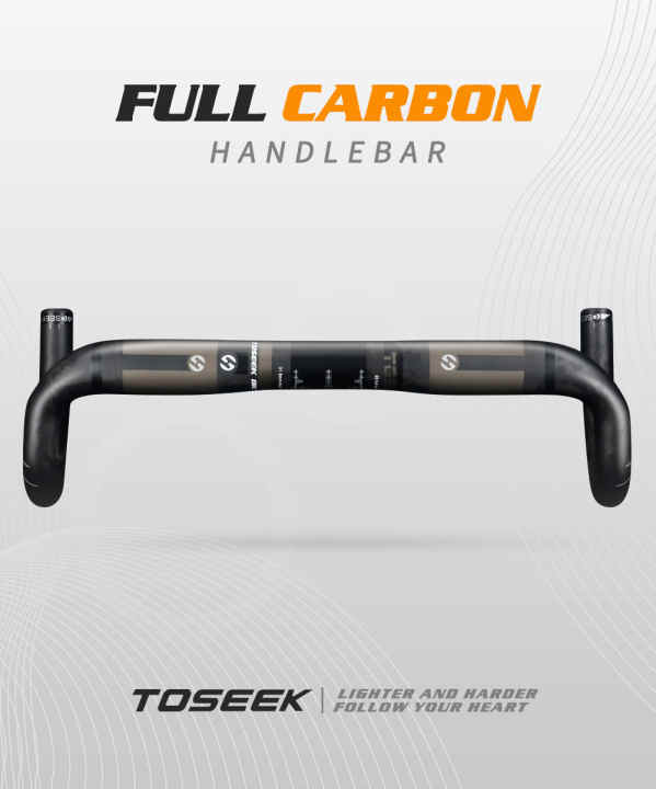 TOSEEK-Manillar de carbono ZF-ONE para bicicleta de montaña
