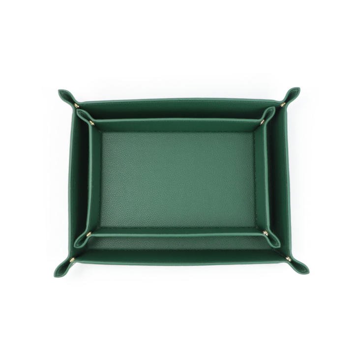 ICoDeesse - Bandeja de dados de piel sintética con forma de gato azul, diseño de gato, color morado, para organizador de dados portátil, accesorios DND, regalo único para jugadores de juegos de