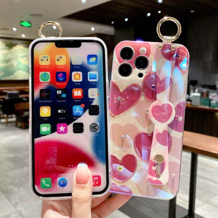 Funda de silicona con correa para muñeca para IPhone 13, 14, 15 Pro Max,  12, 11, X, XR, XS, 7, 8 Plus, SE, funda magnética de carga inalámbrica