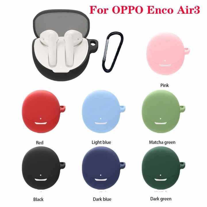 Funda protectora de silicona para auriculares OPPO Enco Air 2 Pro (blanco)