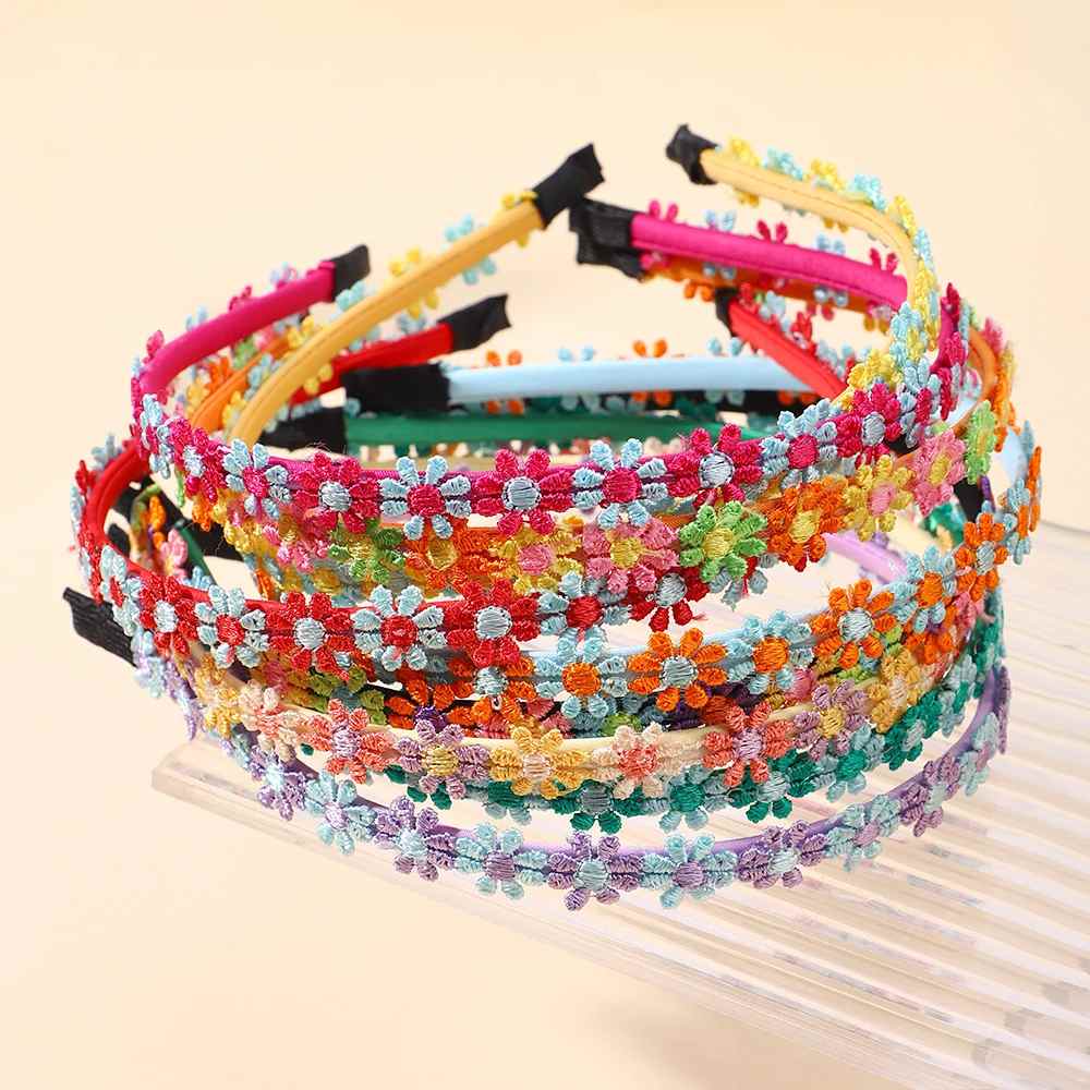 Cinta De Cabello Hippy | Banda De Pelo Con Margaritas | Accesorio Disfraz Años 70 | Adorno De Cabeza Trenzado