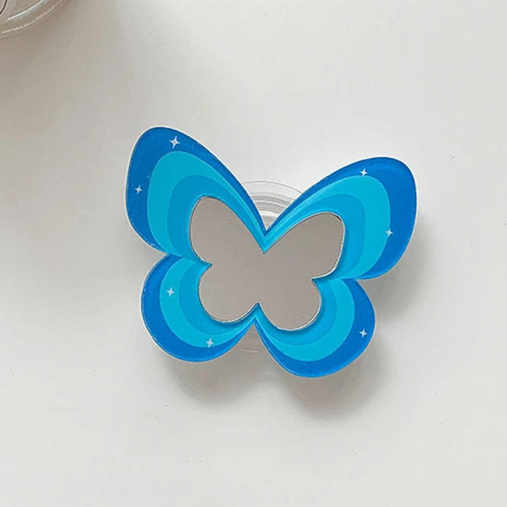 Soporte Para Móvil Con Diseño De Corazón De Cristal - Agarre Magnético Seguro, Compatible Con Smartphones