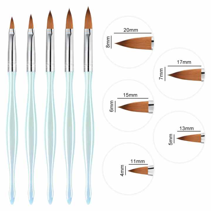 Pincel acrílico 3D para uñas