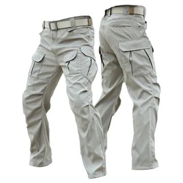 Verano Pantalones Elásticos De Algodón Para Hombre Pantalón Largo Estilo  Militar 
