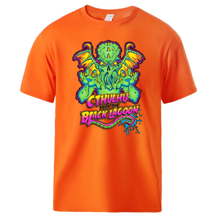 Camiseta Urbana De Hombre Con Estampado De Cthulhu Bones - Diseño Detallado, Talla 3XL, 100% Algodón Premium