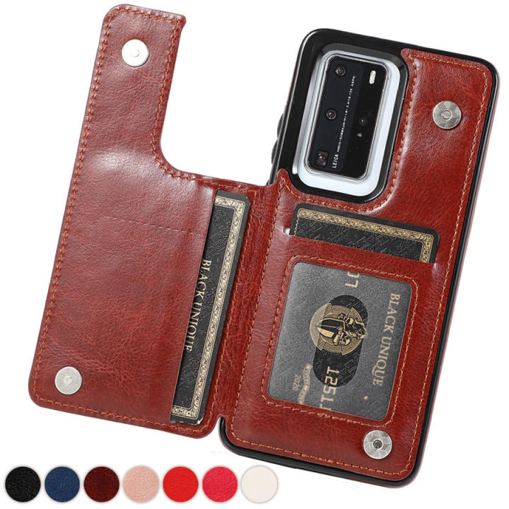 Funda Libro Magnética Para Huawei Y7 2019 - Con Ranuras Para Tarjetas Y Soporte, Diseño En V Bicolor (violeta/azul)