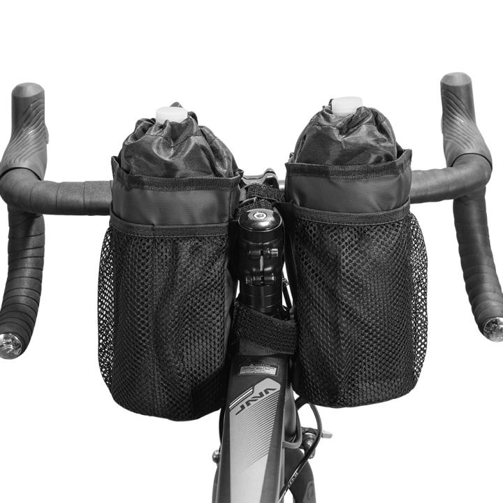 Bolsa De Manillar Para Bicicleta Impermeable - Con Ventana TPU Para Móvil, Gran Capacidad, Reflectante, Negra