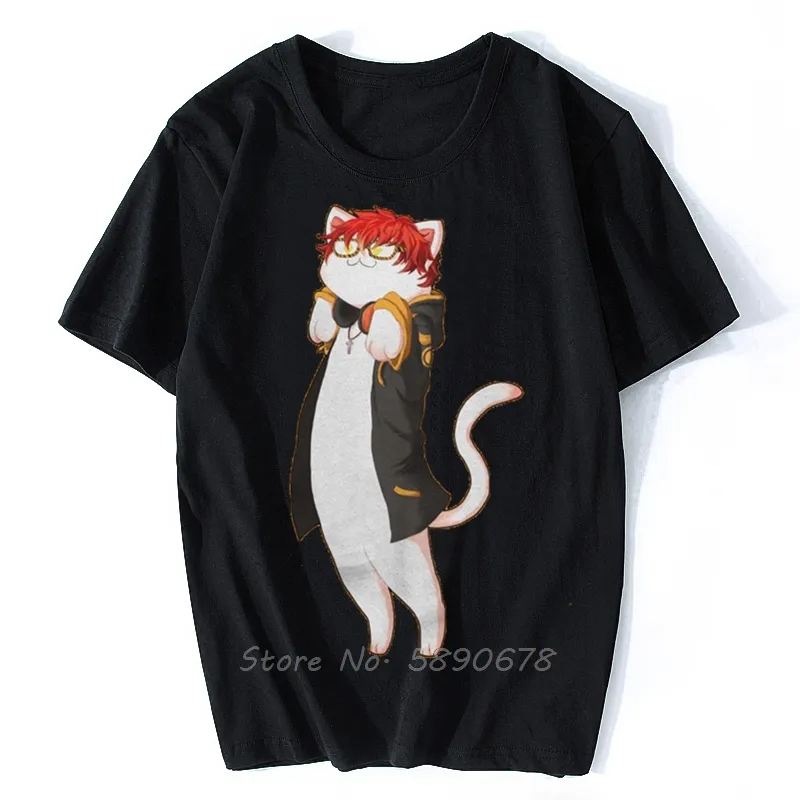 Camiseta larga de manga corta para hombre, ropa de algodón de juego Mystic  Messenger MM BG Otome, Harajuku, impresionante, 707 | Miravia