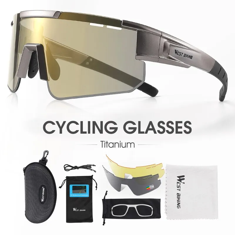 banco Unión de Gafas de sol polarizadas para ciclismo para hombre y mujer, lentes  deportivas para bicicleta de montaña, pesca, senderismo, UV400, 3 lentes |  Miravia