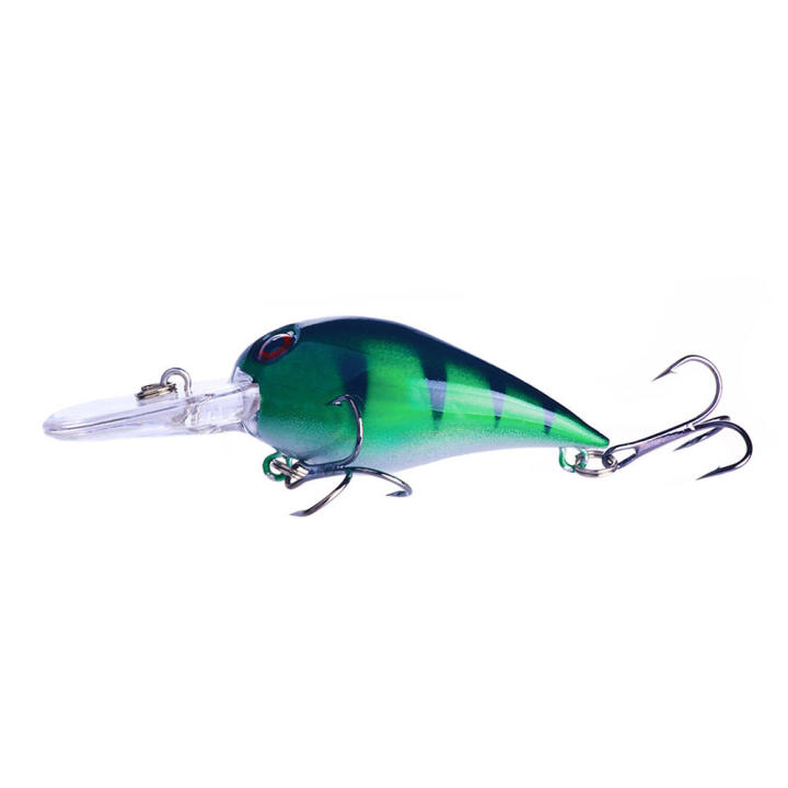 Leurre Crankbait Squarebill Peint Main - Bleu Clair Motif écrevisse, Plonge 2-4 Pieds