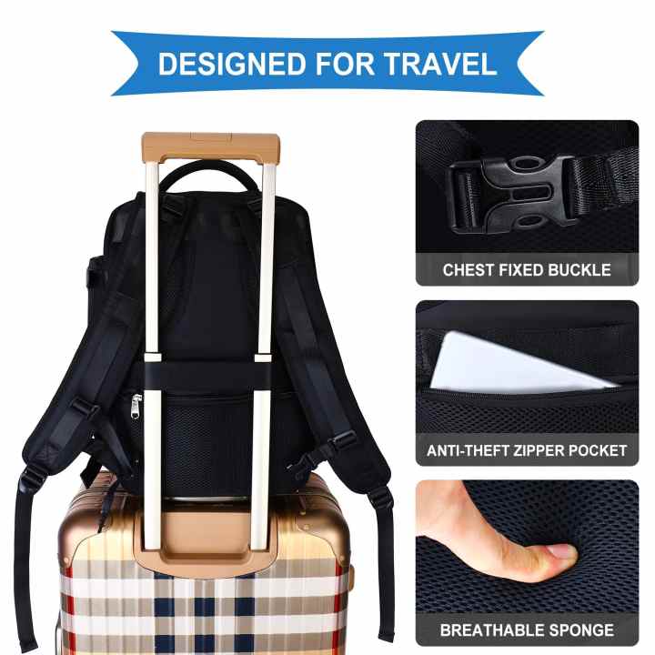 Mochila de viaje para avión para hombre y mujer, bolsa de equipaje de gran  capacidad, impermeable, multifuncional, expandible - AliExpress