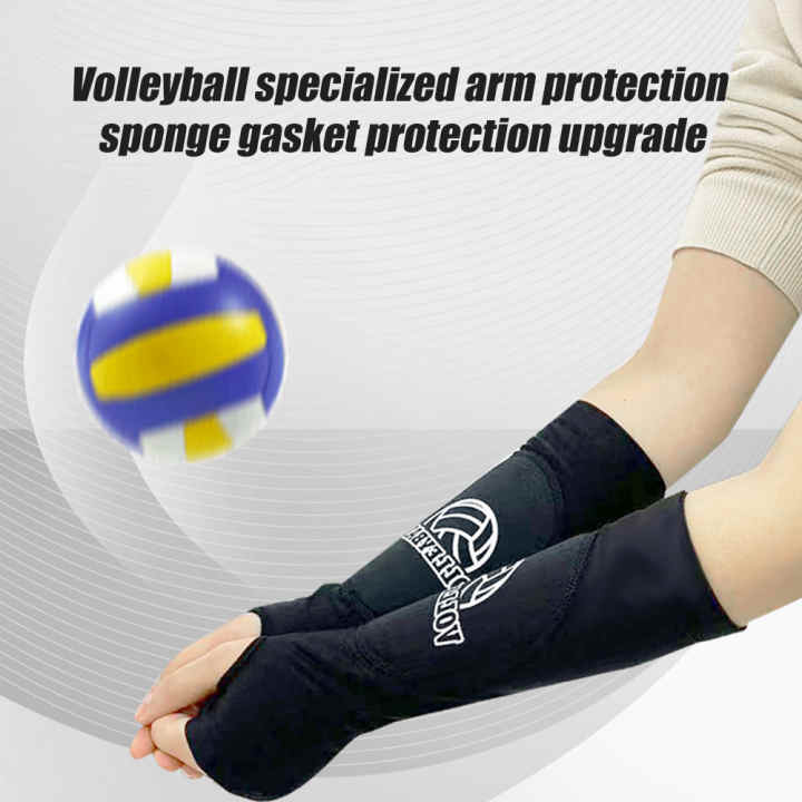 Rodilleras de voleibol y rodilleras de voleibol con almohadilla de  protección, mangas para antebrazo para pasar con almohadilla de protección