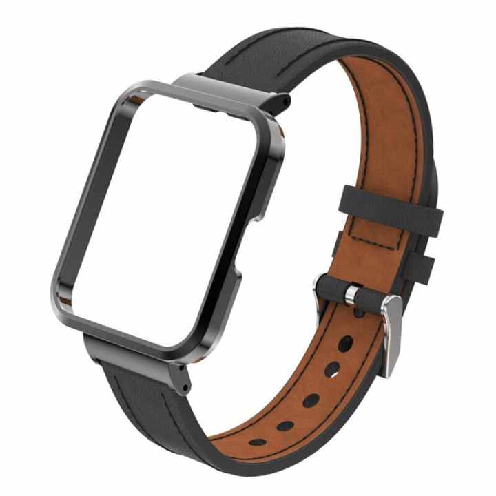 Compre Para Xiaomi Redmi Watch 4 / Correa de Reloj de Cuero de