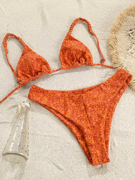 Bañador Sexy para mujer, ropa interior de Bikini con Tanga, ropa de playa,  2023