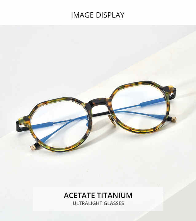 Montura de gafas de titanio y acetato 2023 para hombre y mujer