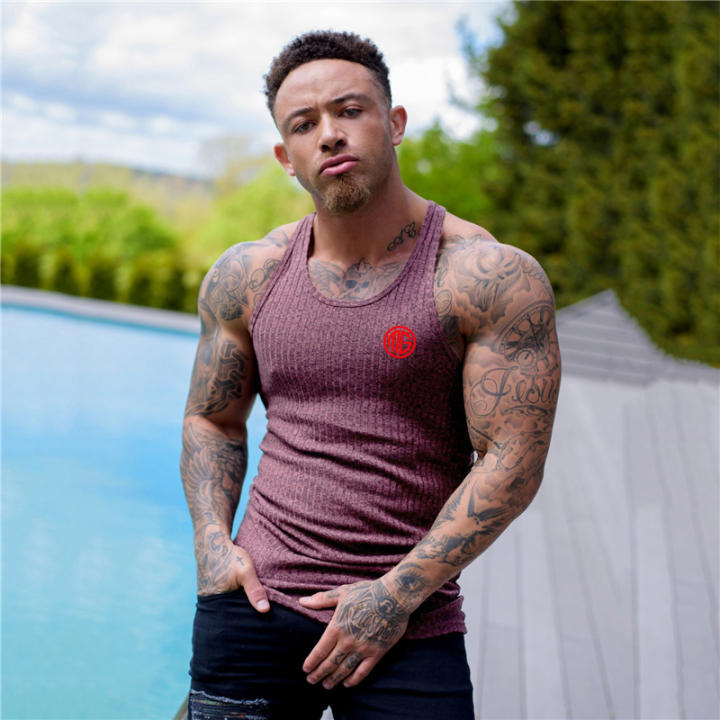 Chaleco De Secado Rápido De Punto Transpirable Para Hombre, Camiseta Informal Con Estampado A