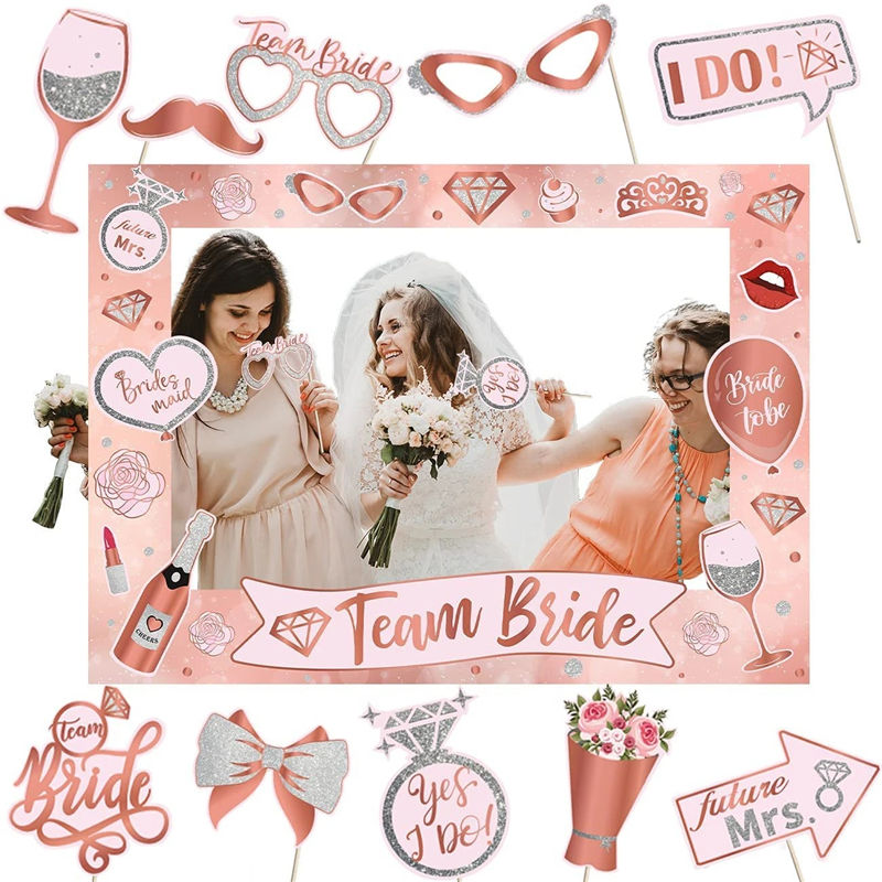 Kit De Accesorios Para Despedida De Soltera – 33 Piezas: Pulseras, Gafas Corazón Y Tatuajes – Decoración Divertida Para Fiestas De Novia
