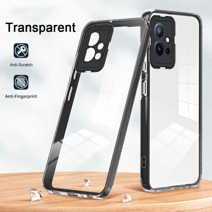 Para vivo Y22s Funda de teléfono TPU transparente ultrafina