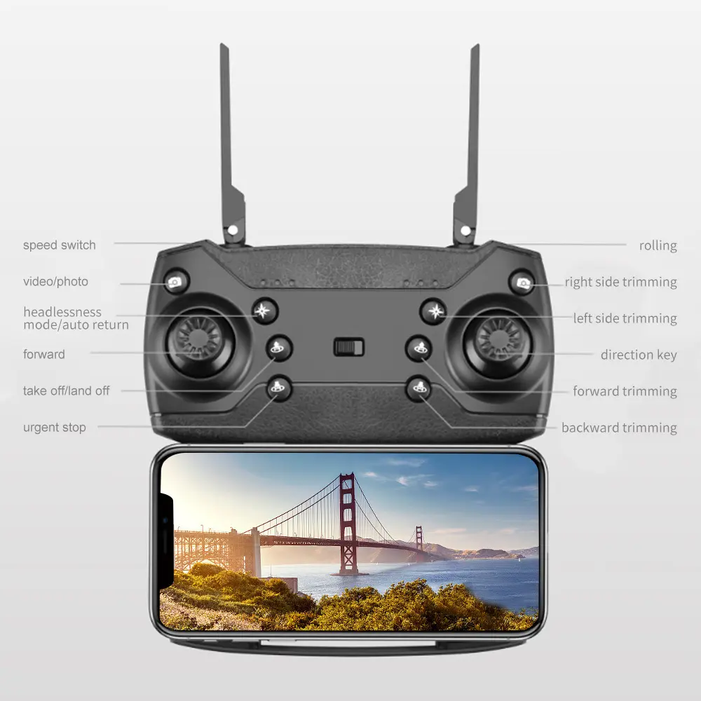 E88Pro RC Drone 4K profesional con cámara HD gran angular de 1080P ...