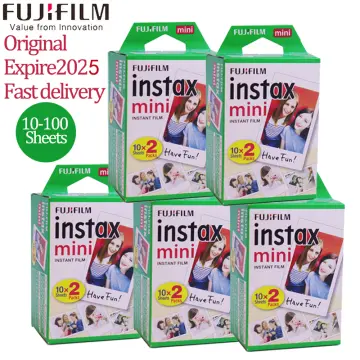 Papel Fotográfico Fujifilm para Instax Mini con 20 Hojas