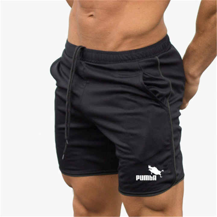 Pantalones cortos deportivos para hombre, Shorts ajustados de secado rápido  para culturismo, entrenamiento de Fitness, Joggers