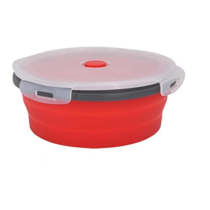 Ecoart Juego De 3 Cuencos Plegables De Silicona Con Tenedor