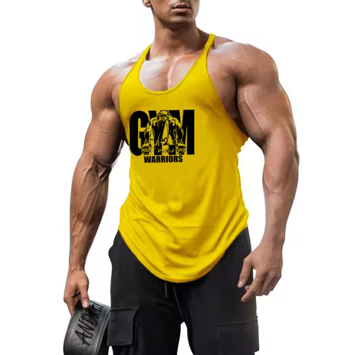 Camiseta de tirantes de culturismo para hombre, Camisa de algodón sin mangas para gimnasio, chaleco de Fitness para hombre, ropa deportiva para entrenamiento Camiseta de tirantes de culturismo para hombre, Camisa de algodón sin mangas para gimnasio, chaleco de Fitness para hombre, ropa deportiva para entrenamiento