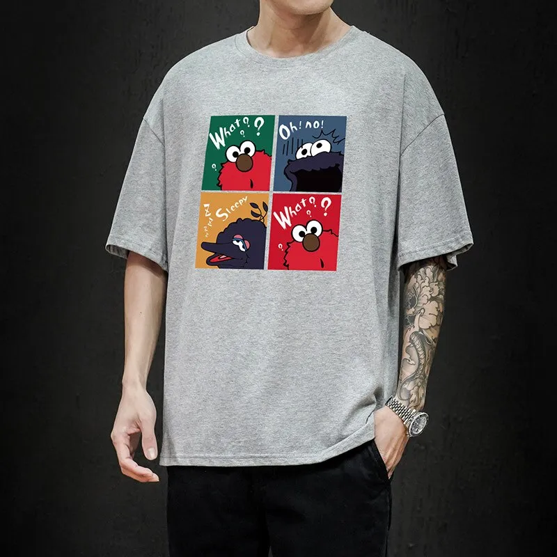 apasionado Asesinar Expansión Ropa informal estilo Hip hop harajuku t camisa divertido estampado gráfico  camisetas de los hombres de verano de manga corta Camiseta de algodón tops  sueltos | Miravia