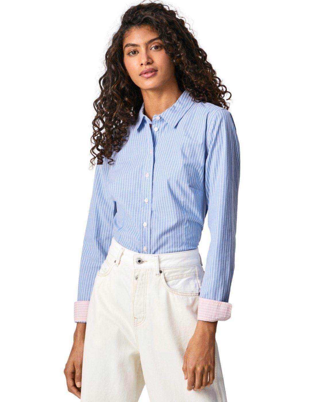 Maglia Pepe Jeans Helen Wrap Reversibile Traforata Con Scollo A V E Maniche Lunghe