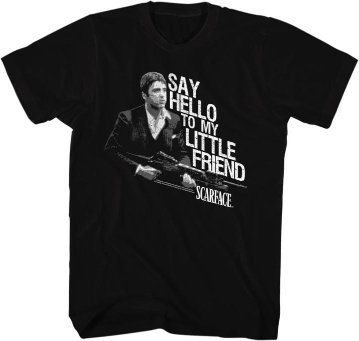 T-shirt Scarface 1980's – Citation 'Hard Work I Need Nobody' – Coton, Manches Courtes – Pour Adultes, Style Décontracté - 10